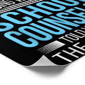 School Counselor Shirt If At First You Don't Succe ポスター (角)