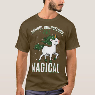 School Counselors Are Magical Unicorn Counseling P Tシャツ