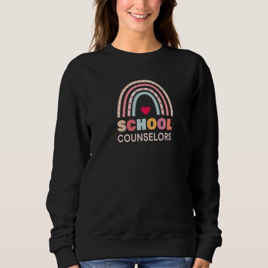 School Counselors Rainbow Appreciation Women スウェットシャツ (正面)