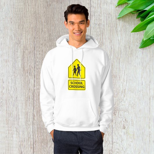 School Crossing Sign Mens Hoodie パーカ