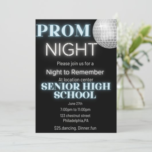 School dance invitation 招待状 (スタンド正面)