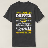School District Drivers Yellow Shuttle Bus Drivers Tシャツ (デザイン正面)