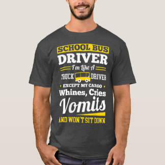 School District Drivers Yellow Shuttle Bus Drivers Tシャツ