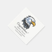 School Eagle Personalized Graduation Napkins スタンダードカクテルナプキン (角)
