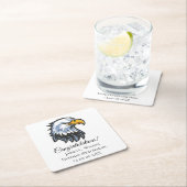 School EagleGraduation Paper Coasters スクエアペーパーコースター (インサイチュ)