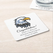 School EagleGraduation Paper Coasters スクエアペーパーコースター (アングル)