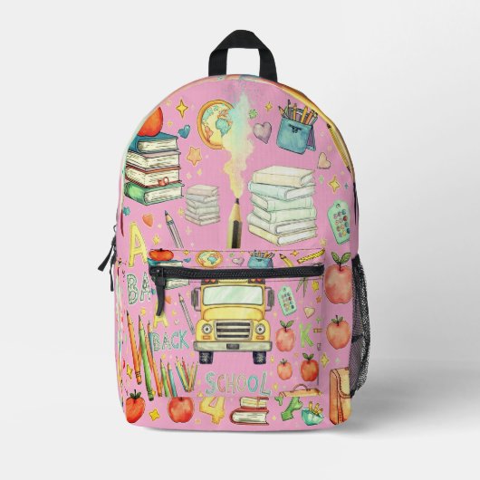 School Essentials Explosion Kids Backpack プリントバックパック (正面)