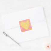 School friends Classroom Valentine Vinyl Sticker スクエアシール (封筒)