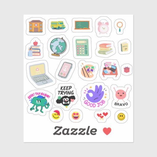 School Goodnotes stickers | Cute education planner シール (シート)
