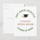 School Graduation Event Celebration Personalized ポストカード (正面/裏面)