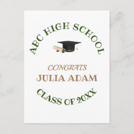School Graduation Event Celebration Personalized ポストカード