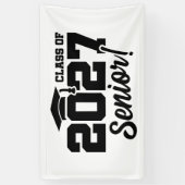 School Graduation Year Pride Senior Class of 2027 横断幕 (縦)