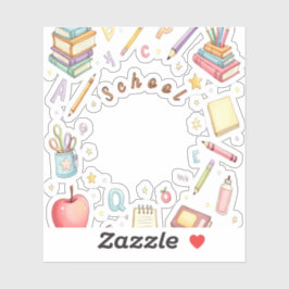 School Icons Sticker Set for Kids シール