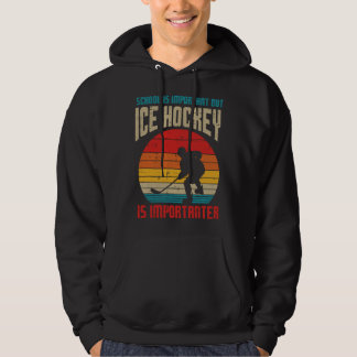 School Important Ice Hockey Importanter Funny Boys パーカ