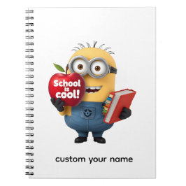 School is Cool | Minion with Apple Custom Name  ノートブック