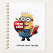 School is Cool | Minion with Apple Custom Name  プランナー手帳 (正面)