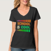 SCHOOL IS COOL school enrolment student first day  Tシャツ (正面)
