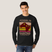 School Is Important But Gaming Is Importanter Tシャツ (正面フル)