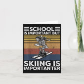 School Is Important But Skiing Is Importanter Ski  カード (正面)