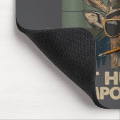 School Is Imrtant But Hunting Is Imrtanter Deer Hu マウスパッド (コーナー)