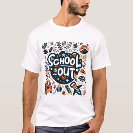 School Is Out Summer Vacation Playtime Tシャツ