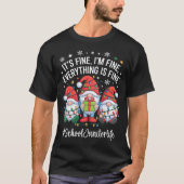 School Janitor Gnome Everything Is Fine Funny Chri Tシャツ (正面)