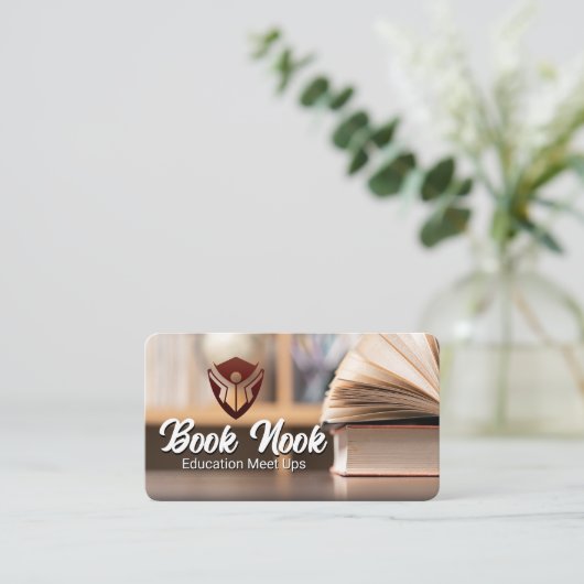 School Knowledge Logo | Education Learning 名刺 (スタンド正面)