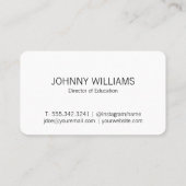 School Knowledge Logo | Education Learning 名刺 (裏面)