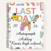 School leaver personalized autographs  ノートブック (正面)