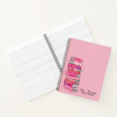 School Librarian パーソナライズされた Notebook (Pink) ノートブック (内部)