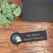 School Librarian Chalkboard名フェイクタグ 名札