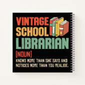 School Librarian Pronunciation Funny ノートブック (裏面)