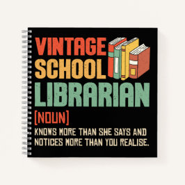 School Librarian Pronunciation Funny ノートブック