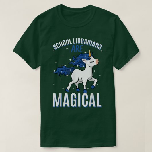 School Librarians Are Magical Unicorn Librarian Pr Tシャツ (デザイン正面)