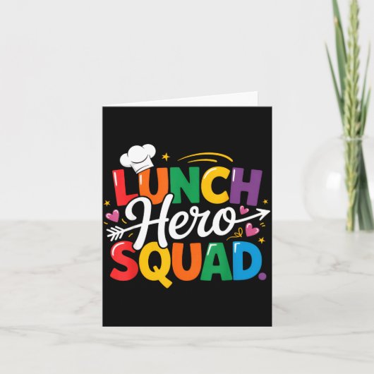 School Lunch Hero Squad Cafeteria Workers Crew Lad カード (正面)