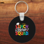 School Lunch Hero Squad Cafeteria Workers Crew Lad キーホルダー (正面)