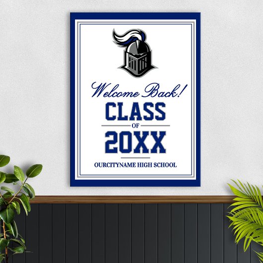School Mascot Class Reunion Welcome ポスター