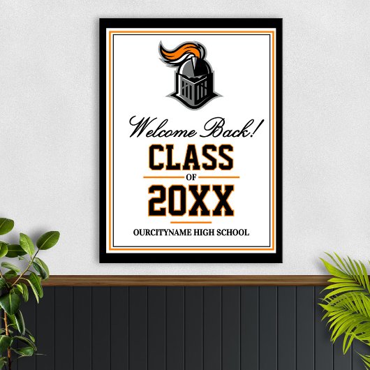 School Mascot Class Reunion Welcome ポスター