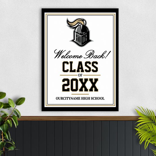 School Mascot Class Reunion Welcome ポスター