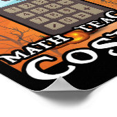 School Math Teacher Funny This Is My Scary Hallowe ポスター (角)