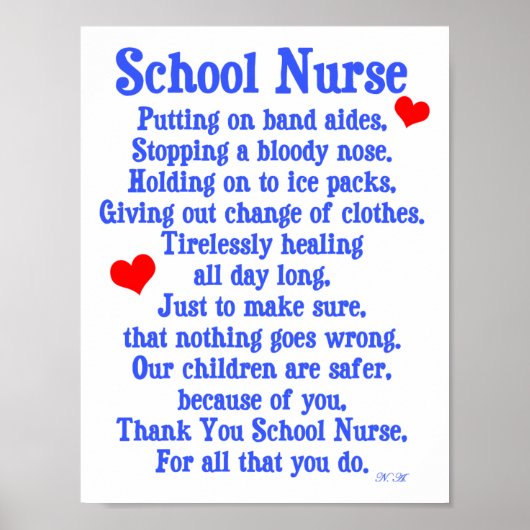 School Nurse ポスター (正面)
