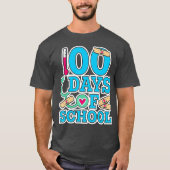 School Nurse 100 Days of School Tシャツ (正面)