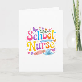 School Nurse Greeting Card カード