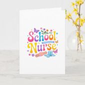 School Nurse Greeting Card カード (黄色い花)