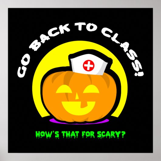 School Nurse Halloween ポスター (正面)