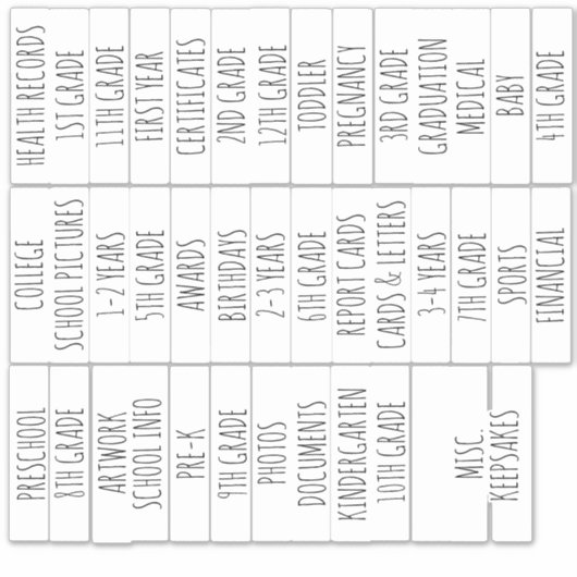 School Organization , School Memory シール (正面)