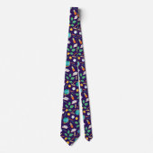 School pattern neck tie ネクタイ (正面)