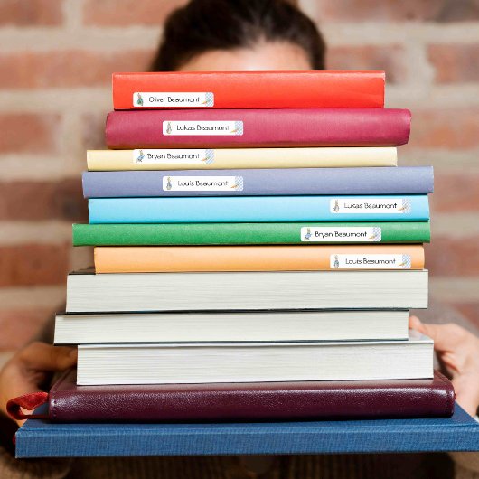 School Peter Rabbit Rectangle Waterproof Label  ラベル