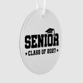 School Pride Graduation Year Senior Class of 2027 オーナメント (正面)