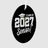 School Pride Graduation Year Senior Class of 2027 オーナメント (正面)